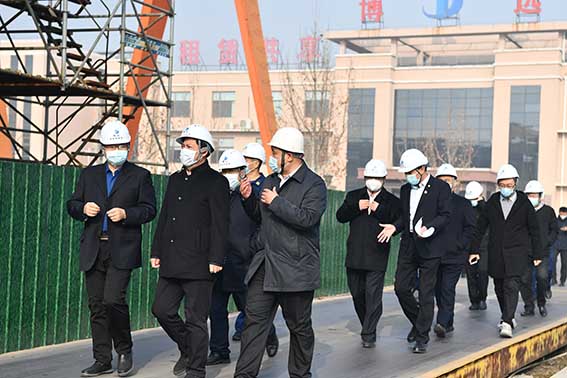 濱州市市委常委、常務(wù)副市長(zhǎng)張偉一行來我司調(diào)研經(jīng)濟(jì)運(yùn)行、疫情防控和安全生產(chǎn)工作